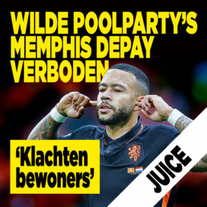 Wilde poolparty’s Memphis Depay verboden: ‘Klachten bewoners’