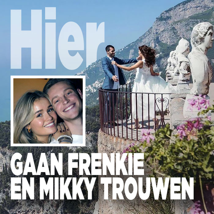 Híer gaan Frenkie en Mikky trouwen