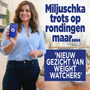 Trotse Miljuschka gezicht van Weight Watchers