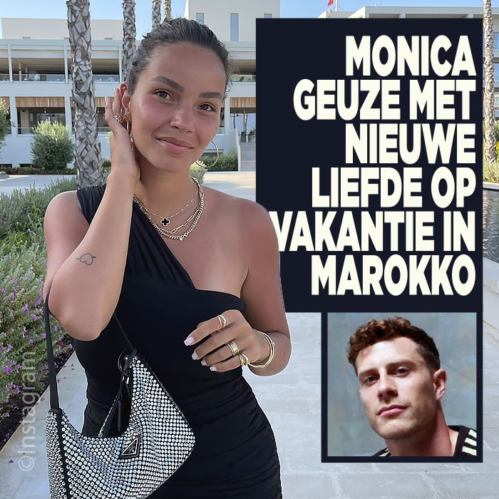 Monica met nieuwe liefde op vakantie