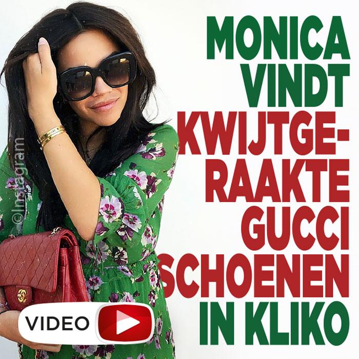 ZIEN: Monica Geuze vindt kwijtgeraakte Gucci schoenen in kliko