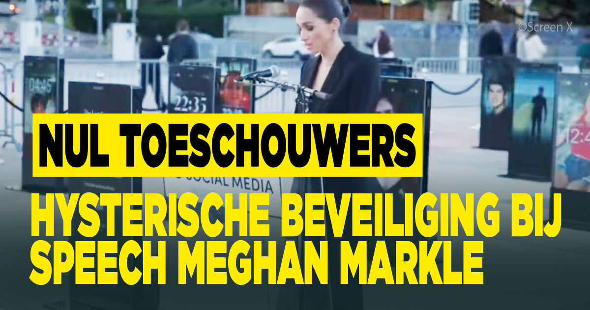Niemand bij speech Meghan Markle