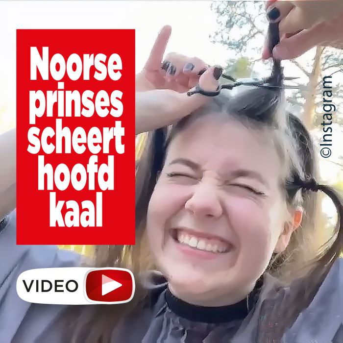 Noorse prinses scheert haar haar helemaal af