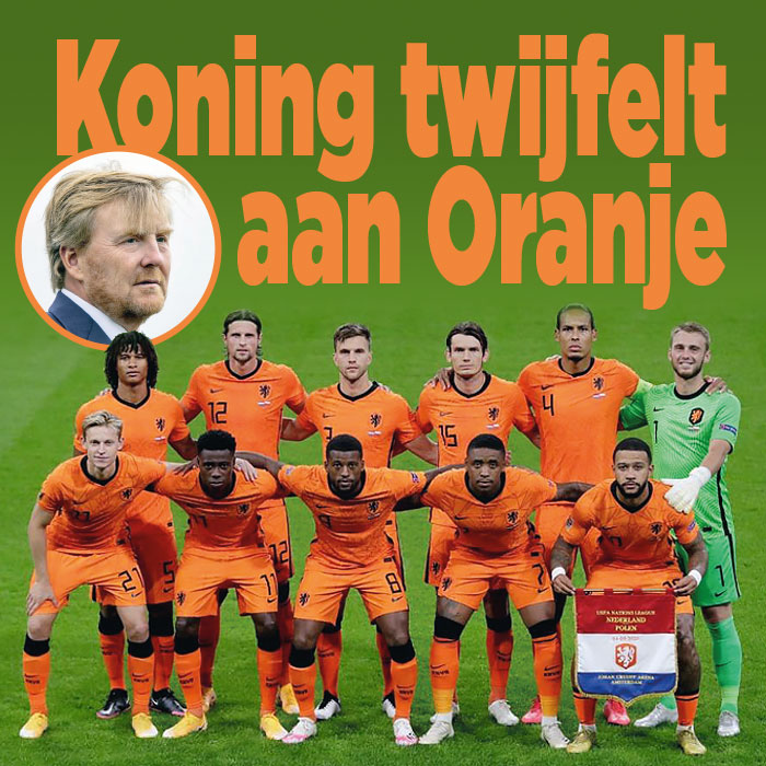Willem Alexander twijfelt aan oranje|