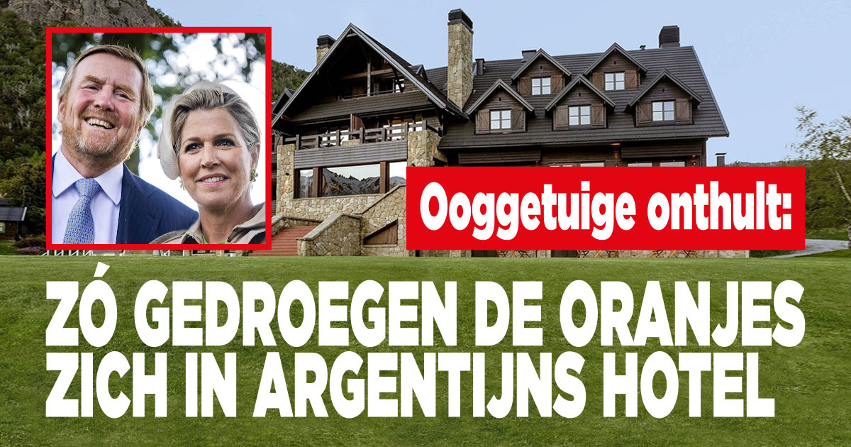 Schandalig gedrag van de Oranjes in hotel