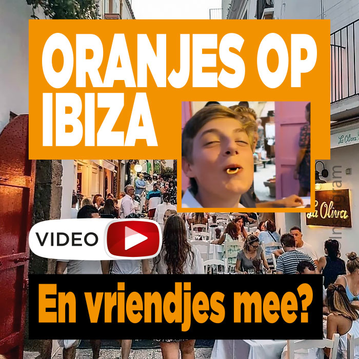 Oranjes op vakantie op Ibiza