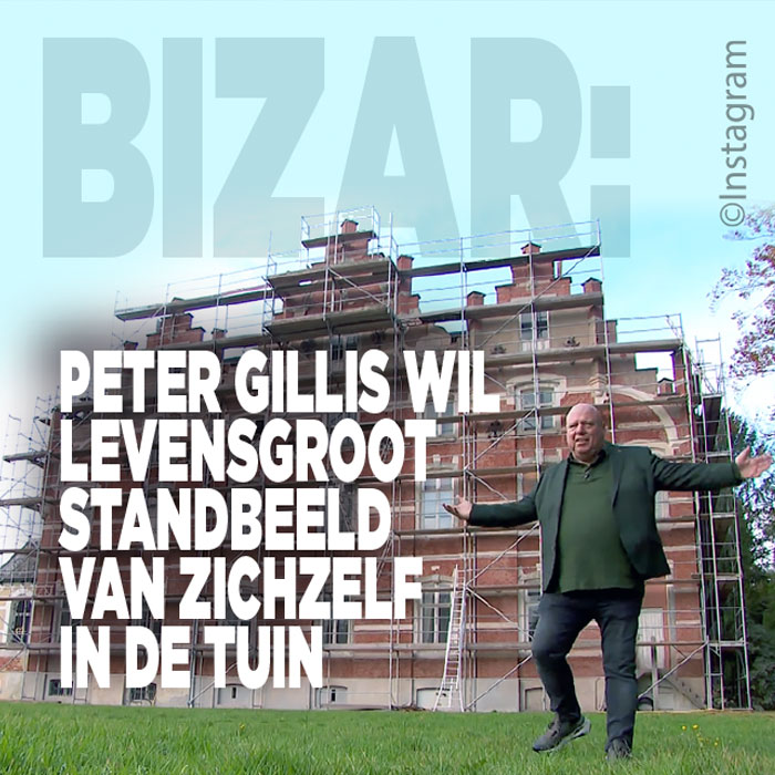Peter Gillis wil standbeeld in de tuin