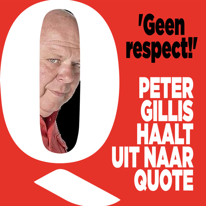 Peter Gillis haalt uit naar Quote: &#8216;Geen respect!&#8217;