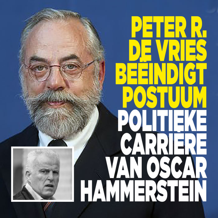 Peter R. de Vries beëindigt postuum politieke carrière Oscar Hammerstein