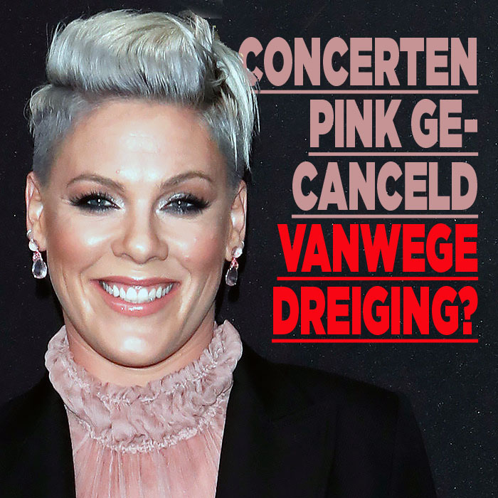 Concerten Pink gecanceld vanwege dreiging?