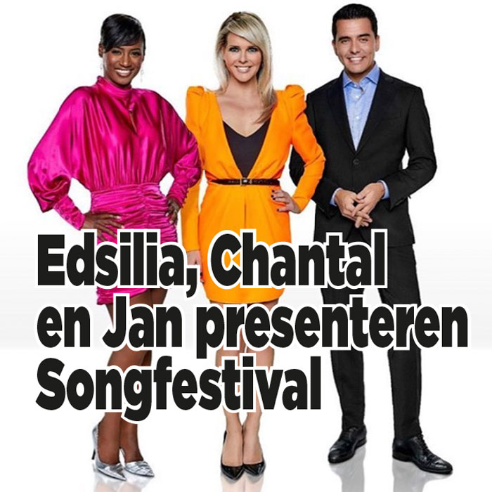 BREAKING! Jan Smit, Edsilia Rombley en Chantal Janzen presenteren Songfestival