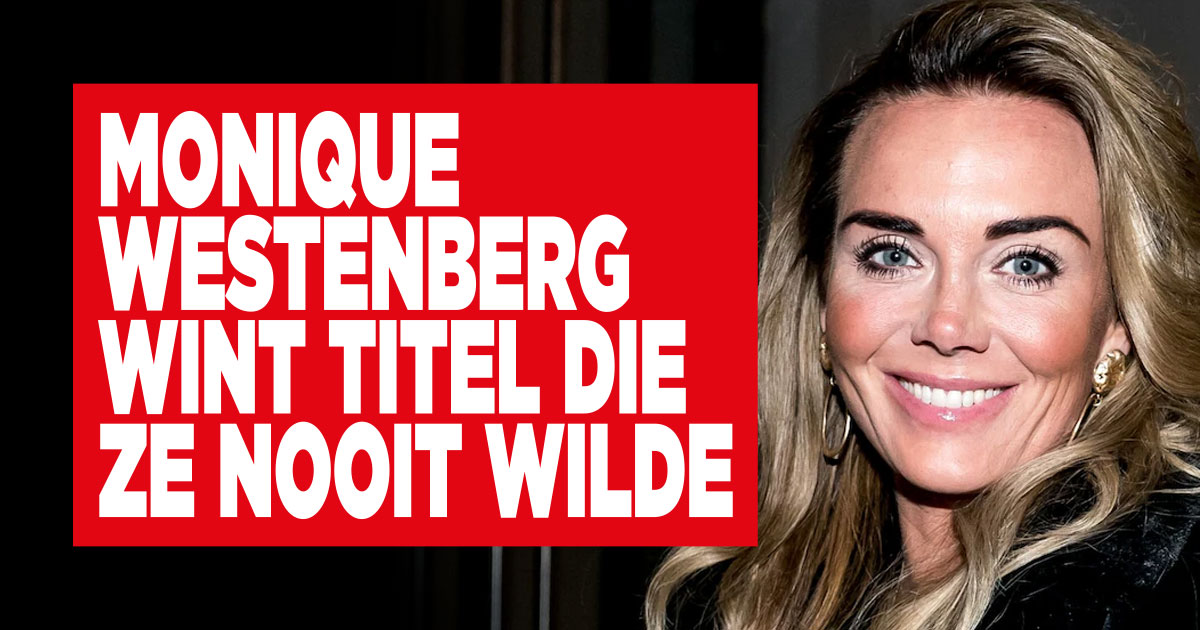 Prijs voor Monique die ze niet wil