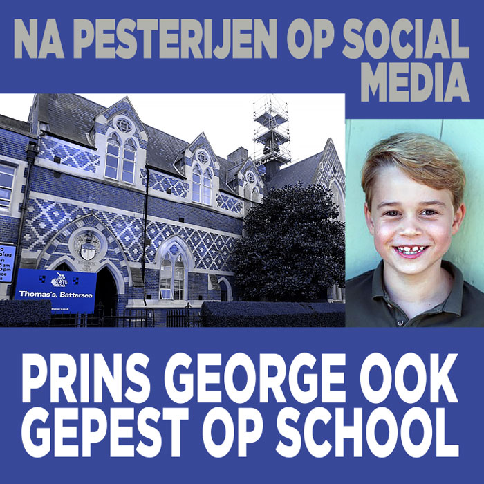 Na pesterijen op social media: prins George óók gepest op school