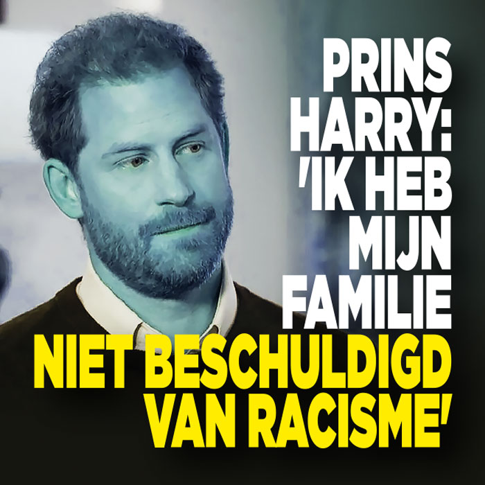 Prins Harry heeft familie geen racisten genoemd