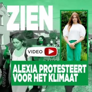 ZIEN: Alexia loopt mee in klimaatprotest
