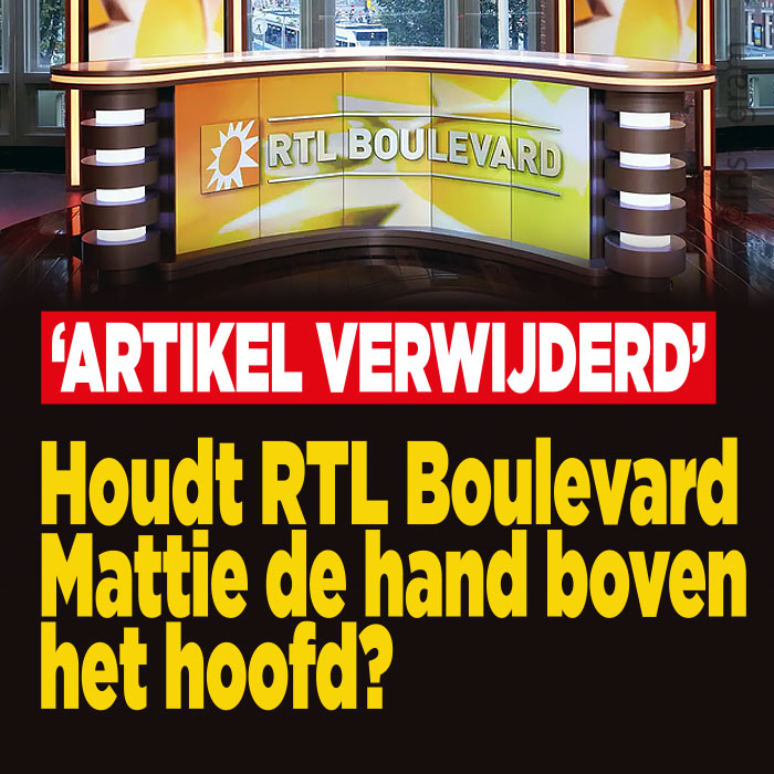 RTL verwijderde snel artikel over schandaal rondom Mattie Valk