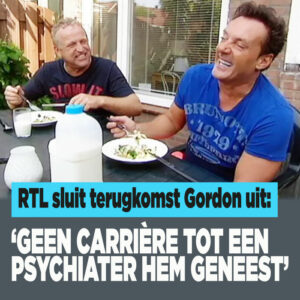 RTL over Gordon: ‘Geen carrière tot psychiater hem geneest’