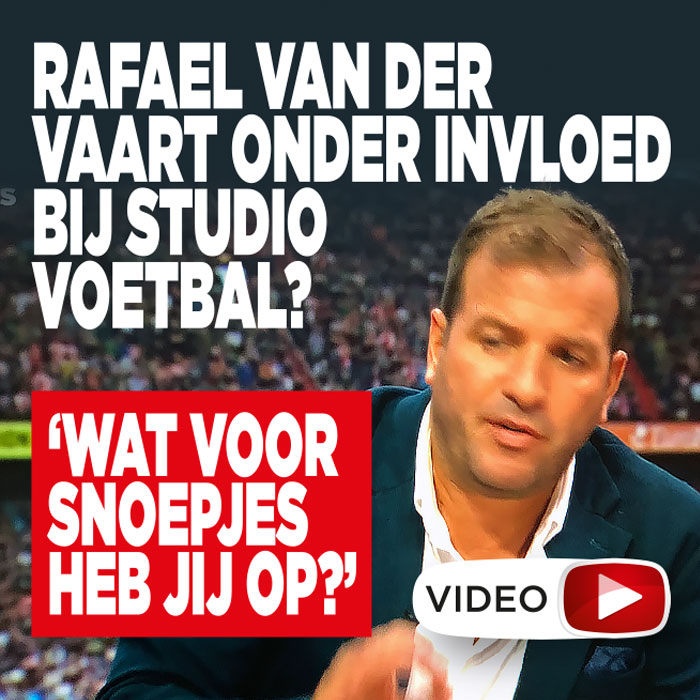 Rafael van der Vaart onder invloed bij Studio Voetbal? &#8216;Wat voor snoepjes heb jij op?&#8217;