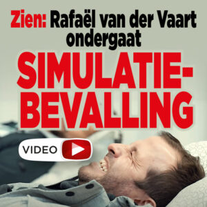 ZIEN: Rafael van der Vaart ondergaat simulatiebevalling en schreeuwt het uit