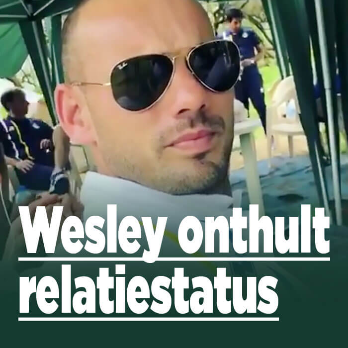 Wesley Sneijder onthult relatiestatus