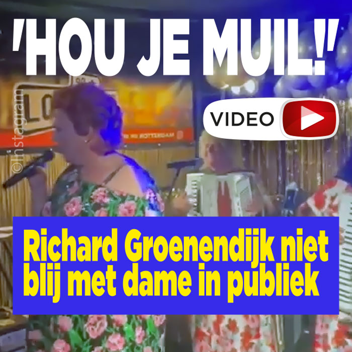 Richard Groenendijk niet blij met dame in publiek: &#8216;Hou je muil!&#8217;