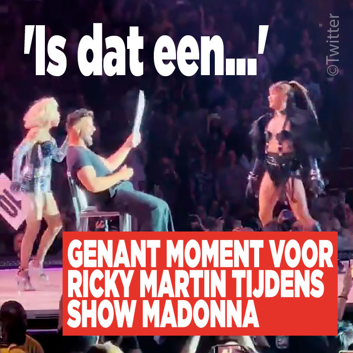 Gênant moment voor Ricky Martin tijdens show Madonna: &#8216;Is dat een…&#8217;
