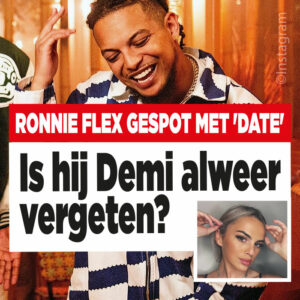 Ronnie Flex gespot met &#8216;date&#8217;: is hij Demi alweer vergeten?