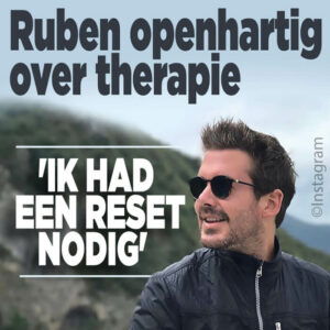 Ruben onthult: &#8216;Ik zat in therapie&#8217;