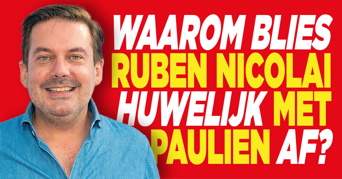 Waarom blies Ruben gepland huwelijk af?