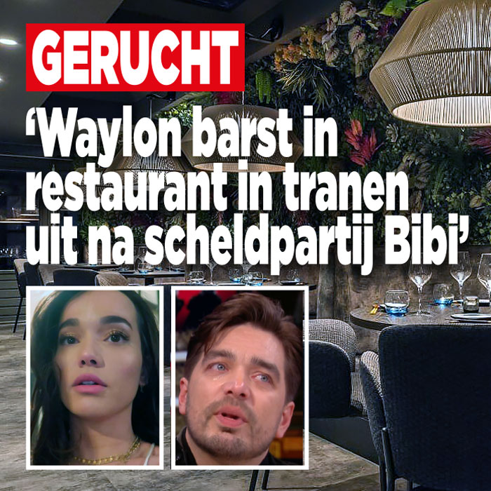 GERUCHT: ‘Waylon barst in restaurant in tranen uit na scheldpartij Bibi’
