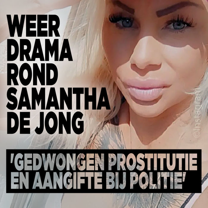 Drama rondom Samantha de Jong