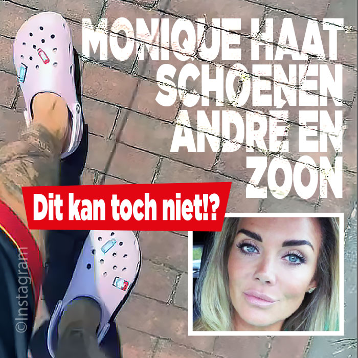 André heeft VRESELIJKE schoenen aan volgens Monique