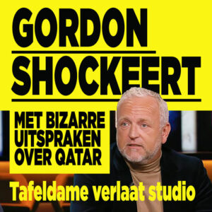 Gordon shockeert met bizarre uitspraken over Qatar: tafeldame verlaat studio