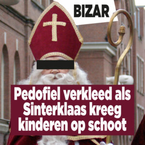 Pedofiel verkleed als Sinterklaas krijgt kinderen op schoot