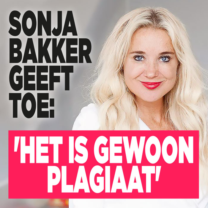 Sonja Bakker geeft plagiaat toe