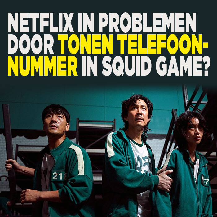 Squid game toont telefoonnummer inwoner Korea