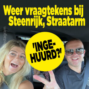 Weer vraagtekens bij Steenrijk, Straatarm: &#8216;Ingehuurd?&#8217;