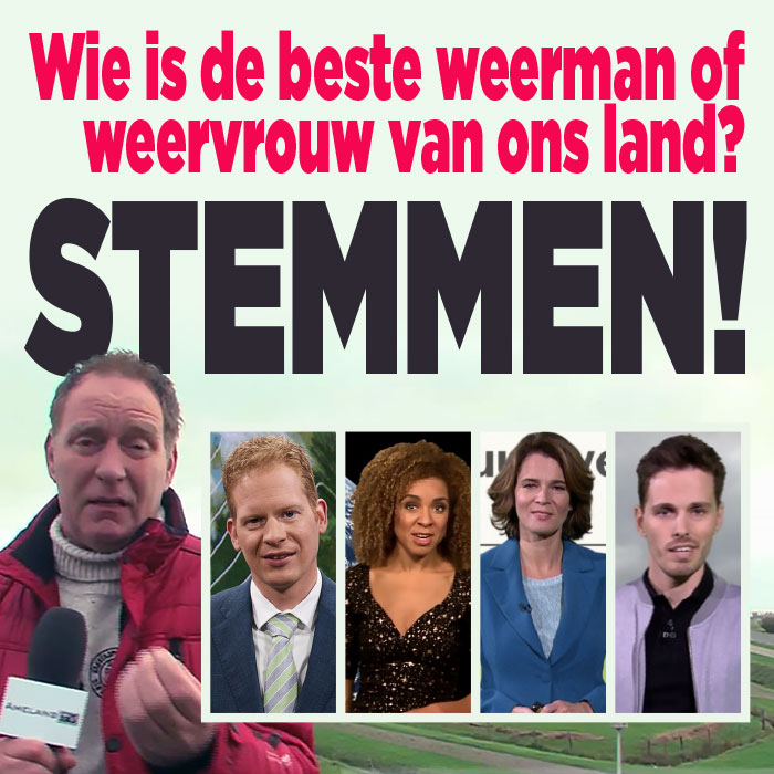 Wie is de beste weerman of weervrouw van Nederland?