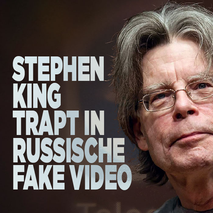 Stephen King trapt in Russische fake video