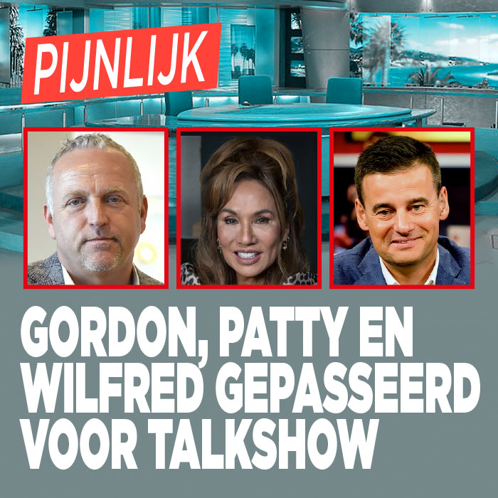 Pijnlijk: Gordon, Patty en Wilfred gepasseerd voor dagelijkse talkshow