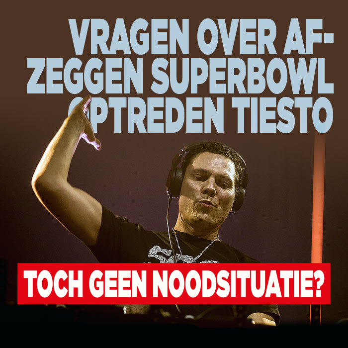 Vragen over afzeggen Super Bowl optreden Tiësto: &#8216;Toch geen noodsituatie?&#8217;