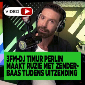 3FM-dj Timur Perlin maakt ruzie met zenderbaas tijdens uitzending