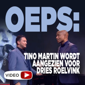 Oeps: Tino Martin wordt aangezien voor Dries Roelvink