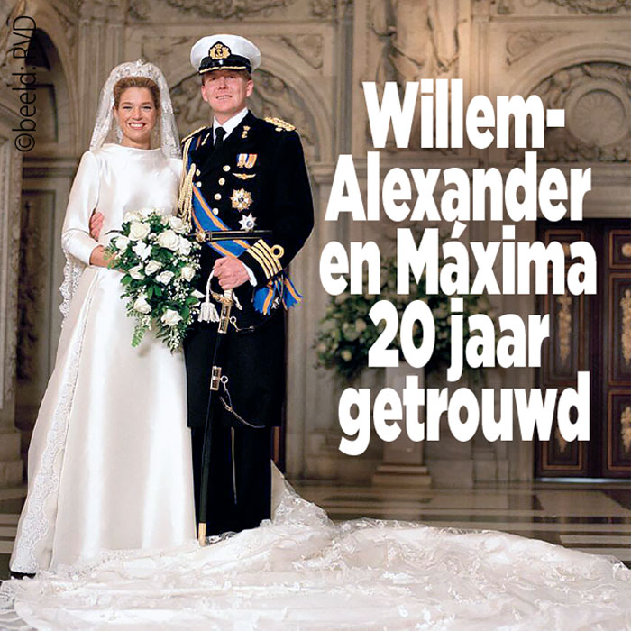 Willem-Alexander en Máxima 20 jaar getrouwd!