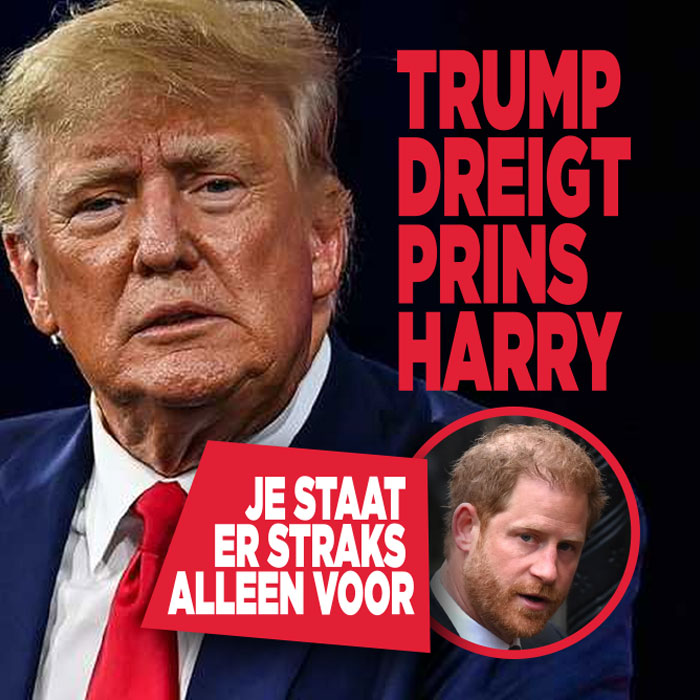 Trump dreigt prins Harry: &#8216;Je staat er straks alleen voor&#8217;