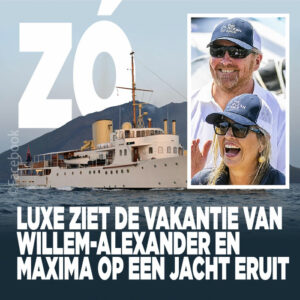 Zó luxe ziet de vakantie van Willem-Alexander en Máxima op een jacht eruit