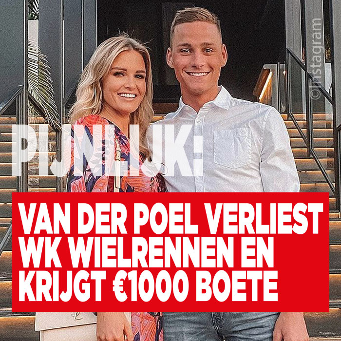 Pijnlijk: Van der Poel verliest WK Wielrennen en krijgt €1000 boete
