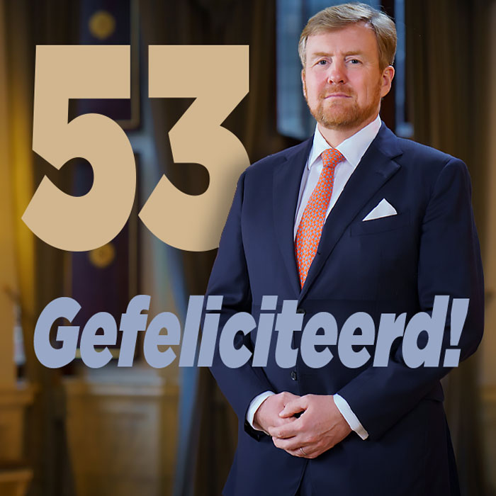 |Koning Willem-Alexander is jarig