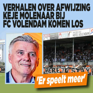 Verhalen over afwijzing Keje Molenaar bij FC Volendam komen los: &#8216;Er speelt meer&#8217;