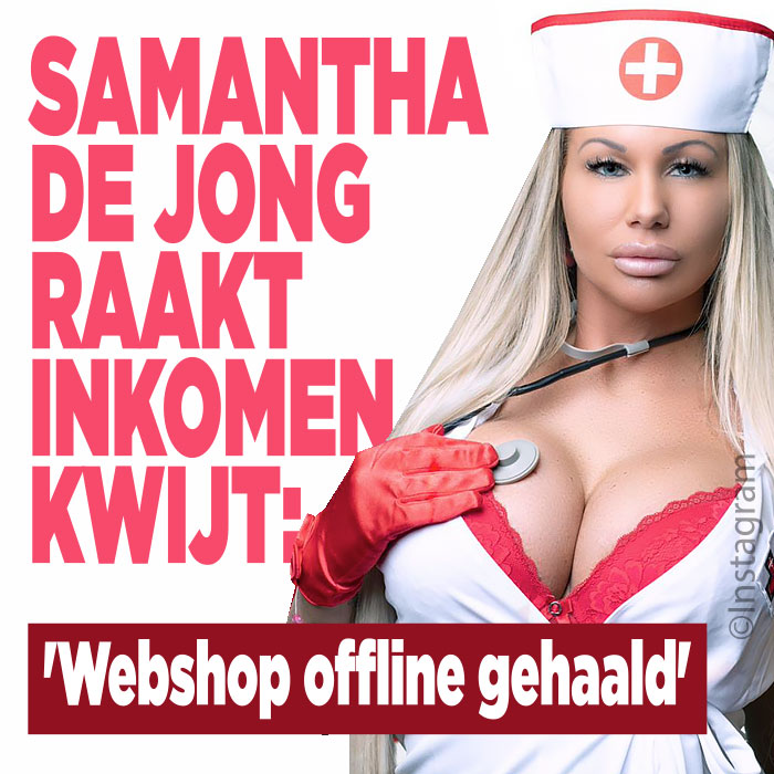 Samantha de Jong raakt webshop kwijt